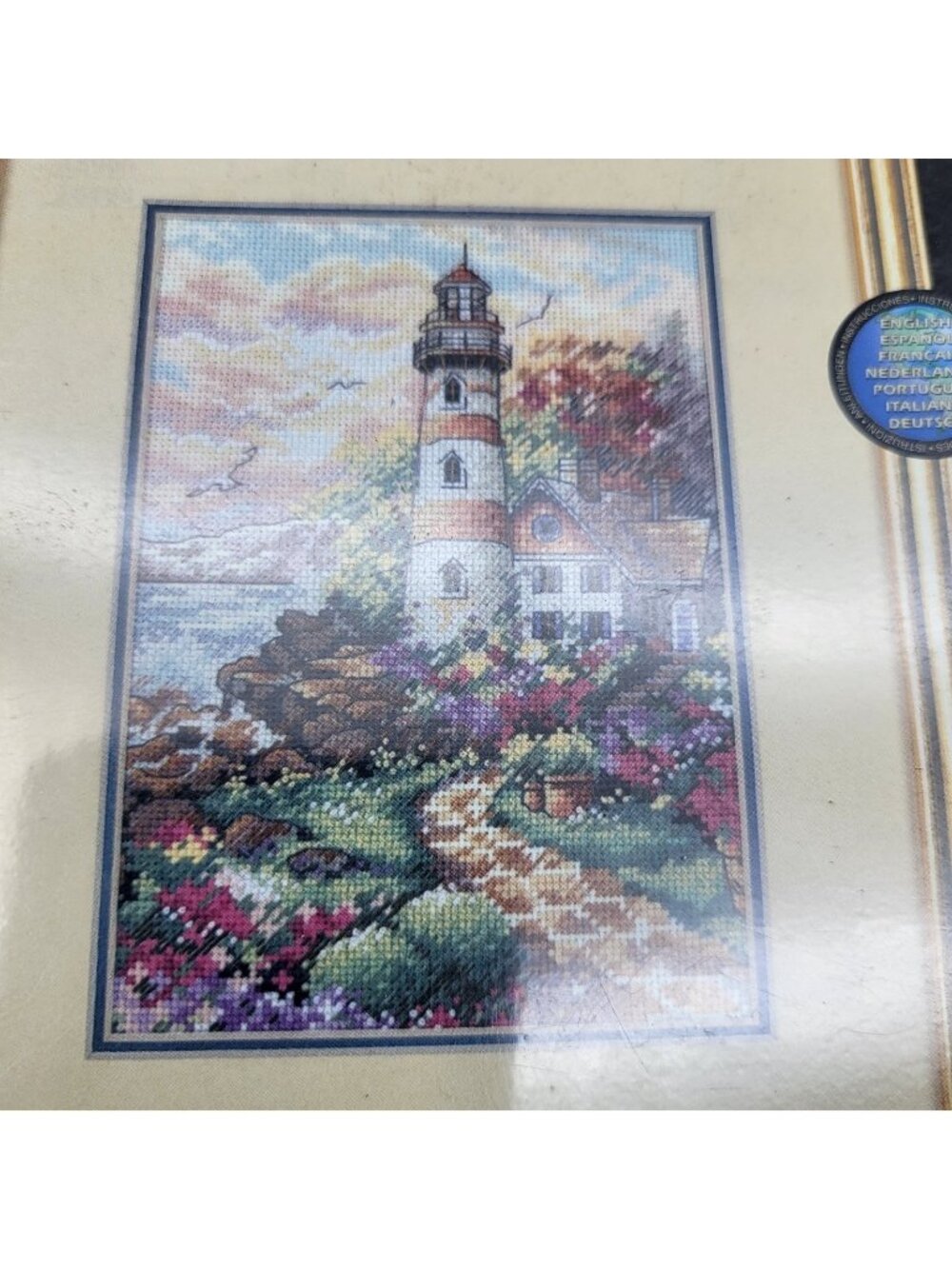Dimensions Gold Beacon At Daybreak Lighthouse Counted Cross Stitch Kit